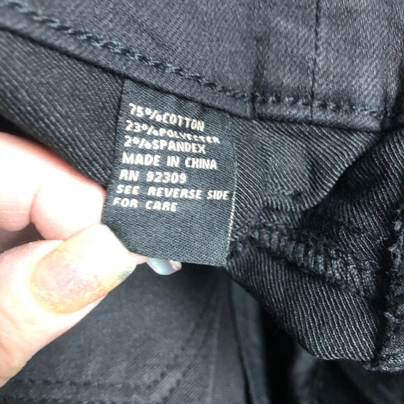 DG2 Diane Gilman Black Jeans Womens Sz 28W Petite Virtual Stretch Ultra Skinny - Picture 7 of 11